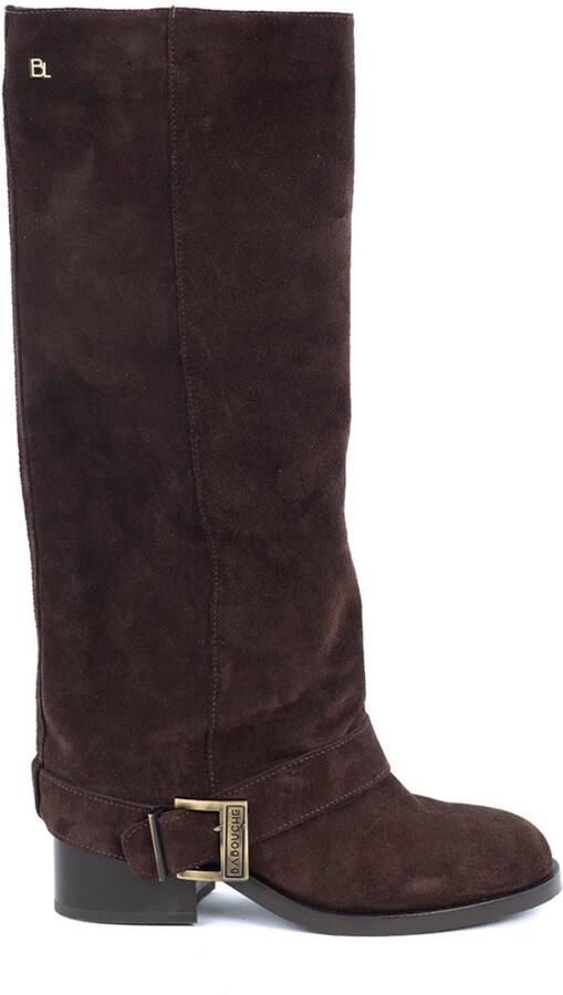 Babouche Aysha dark brown Suede Dames