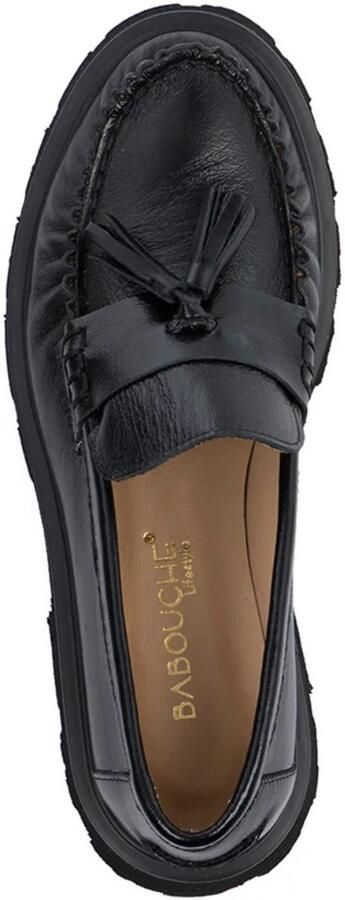 Babouche Bizou loafers black Leer Dames