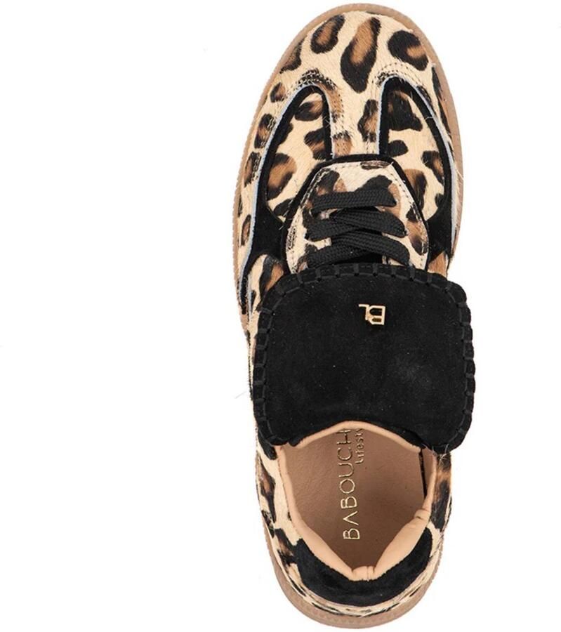 Babouche Ira Leopardo Zwart sneakers