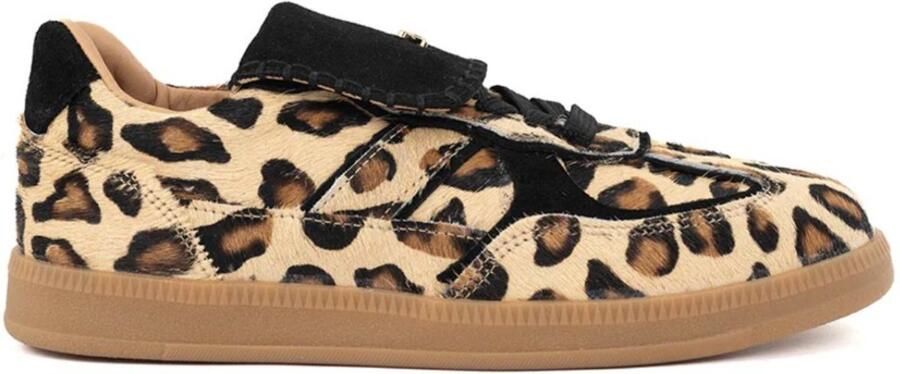 Babouche Ira Leopardo Zwart sneakers