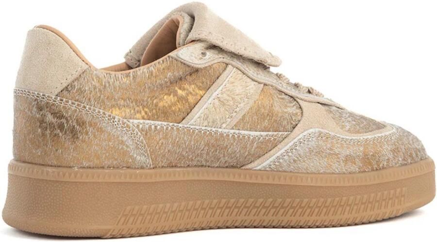 Babouche Ira sneakers gold beige Leer Dames