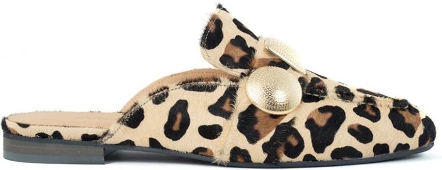 Babouche LARA leopard muiltjes Leer Dames - Foto 2