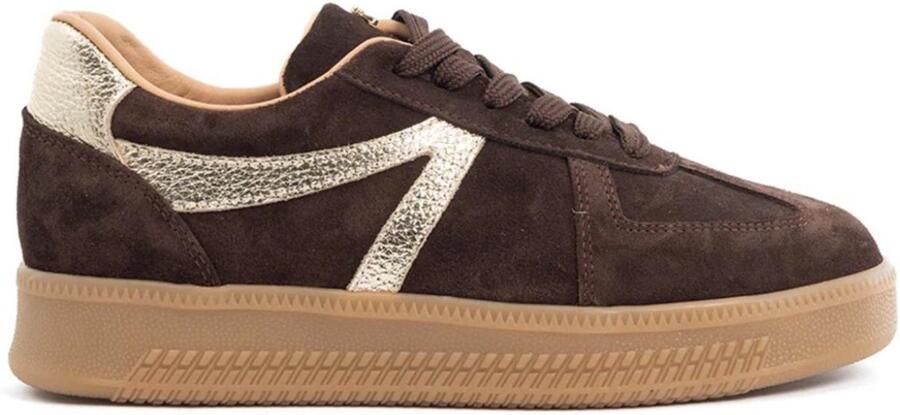 Babouche Liva sneakers dames dark brown