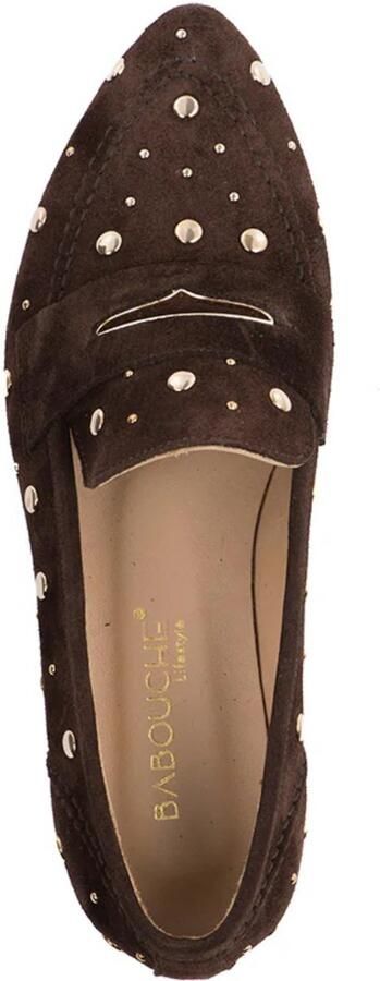 Babouche LOIS loafers dark brown Suede Dames