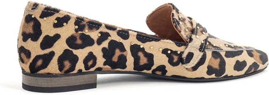 Babouche Luna panterprint loafers Leer Dames