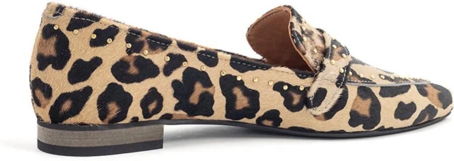 Babouche Luna panterprint loafers Leer Dames