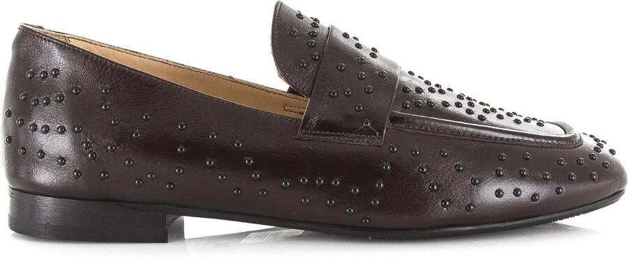 Babouche SIA loafers dark brown Leer Dames