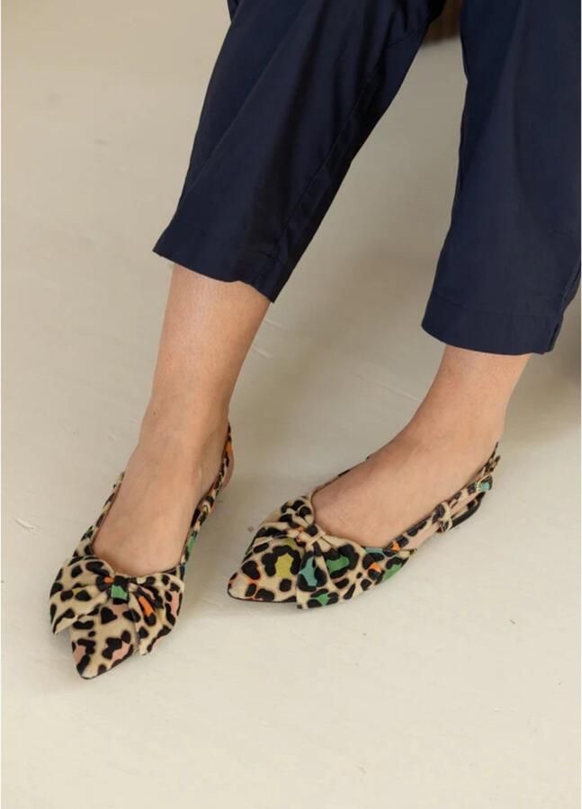 Babouche Sofie slingback sandalen Leer Dames