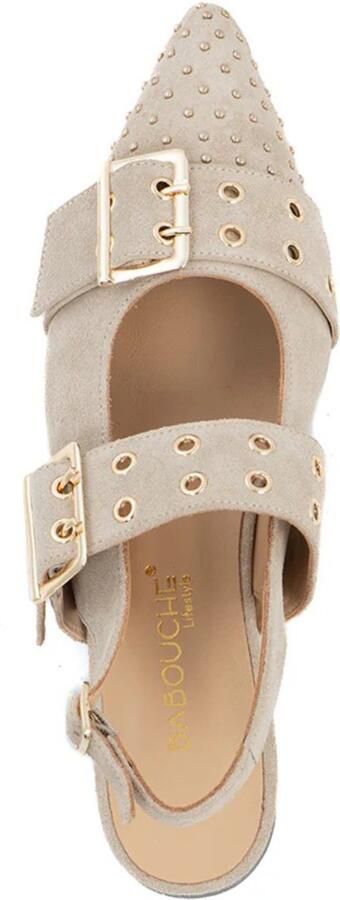Babouche SOYA beige slingbacks Suede Dames