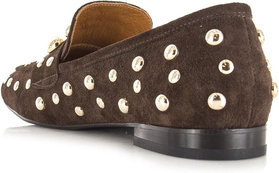 Babouche Tilly loafers donkerbruin Suede Dames