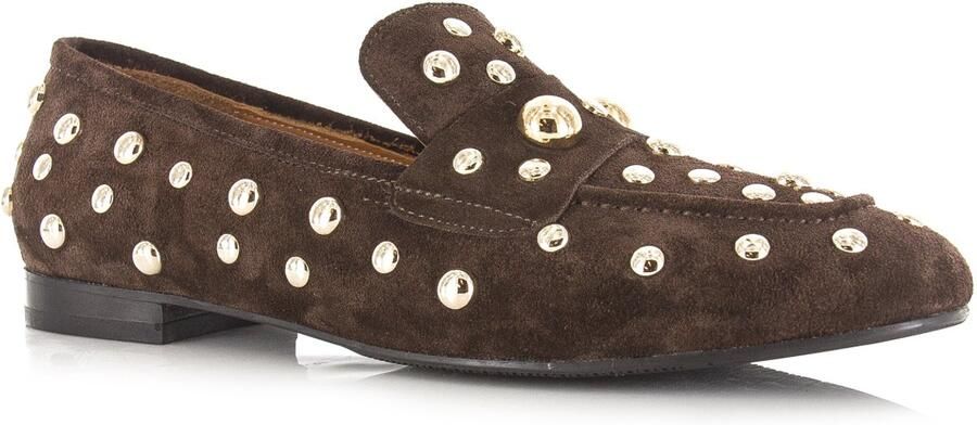 Babouche Tilly loafers donkerbruin Suede Dames