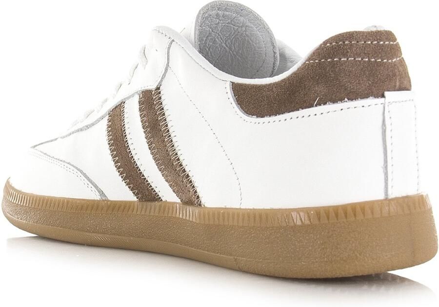 Babouche Yoyo white lever Leer Dames