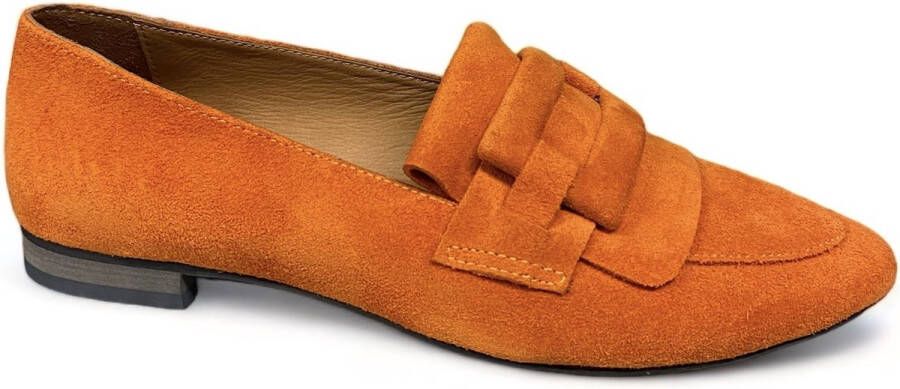 Babouche G Lynn-2 Orange-instapper oranje-loafers