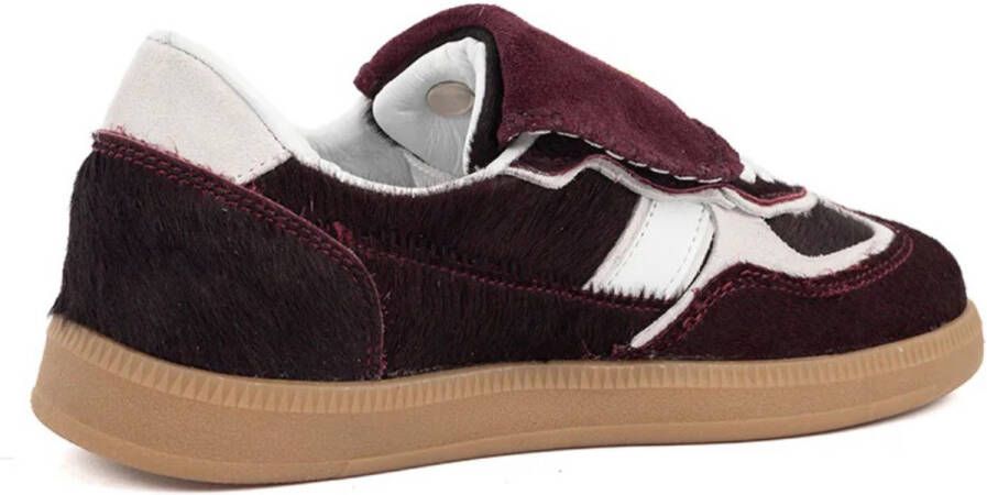 Babouche Ira sneakers bordo wit Leer Dames