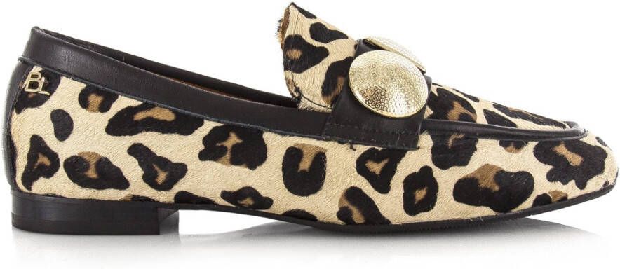 Babouche Lulu panterprint loafers Leer Dames