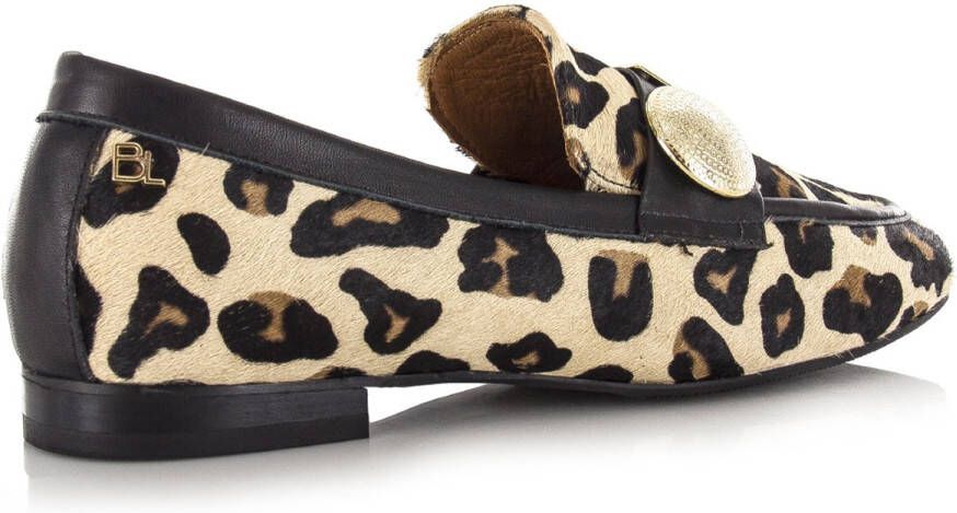 Babouche Lulu panterprint loafers Leer Dames
