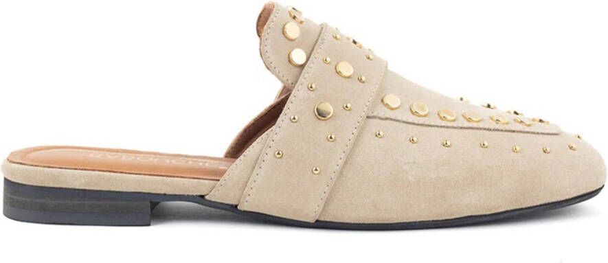 Babouche Nance open muiltjes met studs Suede Dames