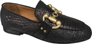Babouche Sara Loafer Black G5611-9-instappers-loafers gesp