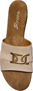 Babouche slipper beige met amulet
