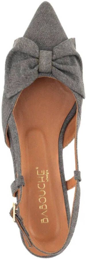 Babouche Sofie slingback sandalen grey Textiel Dames