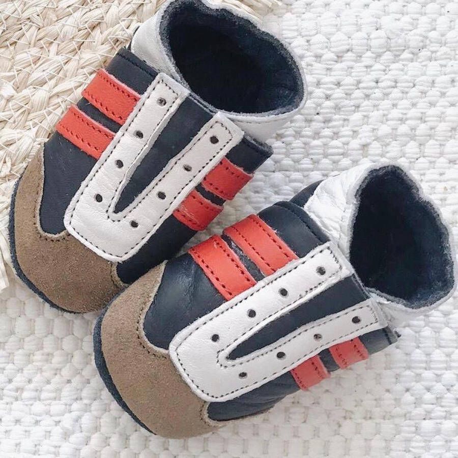 Baby Dutch Babyschoentjes jogger rood blauw