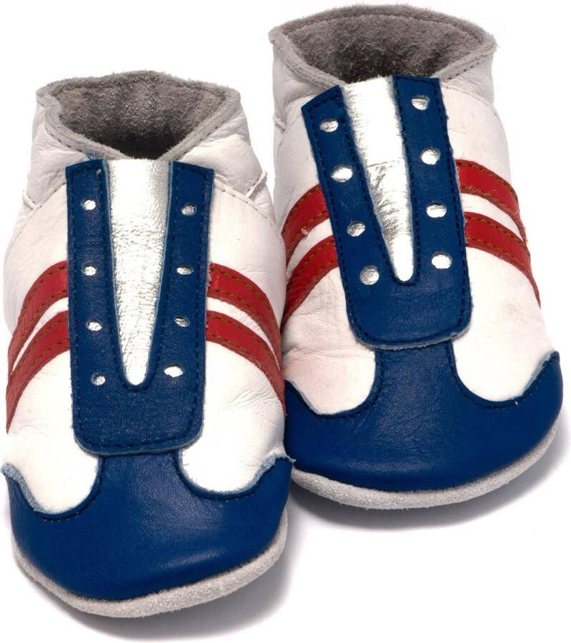 Baby Dutch Babyschoentjes jogger rood wit blauw