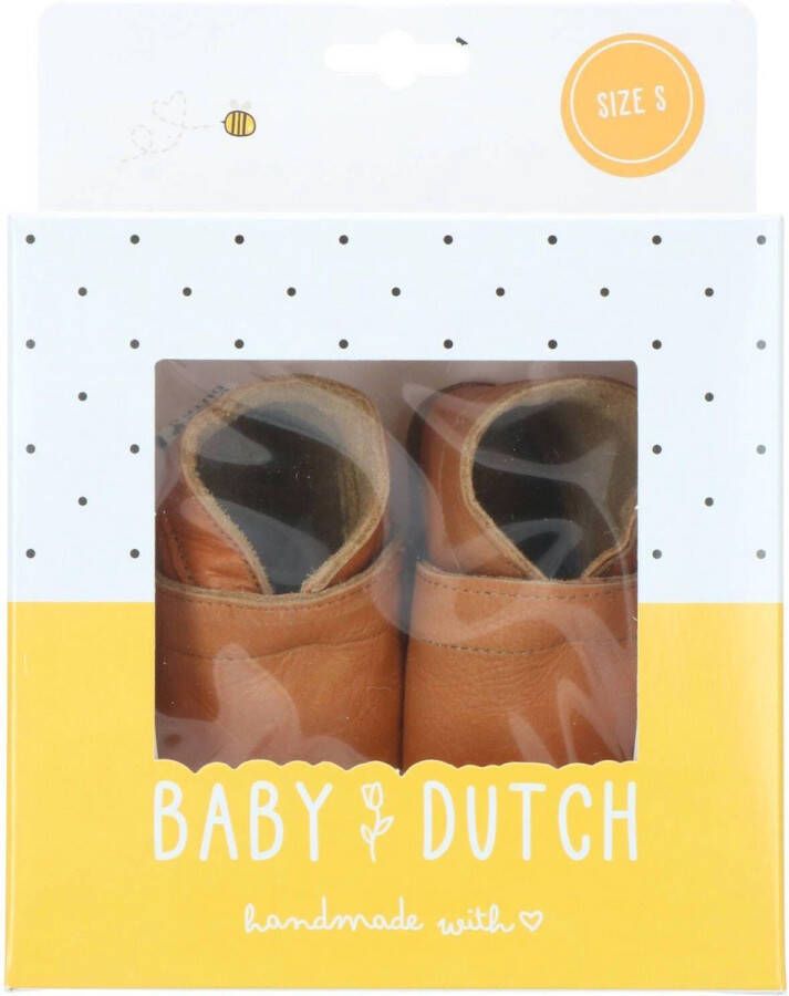 Baby Dutch Babyslofje Effen Cognac Schoentje