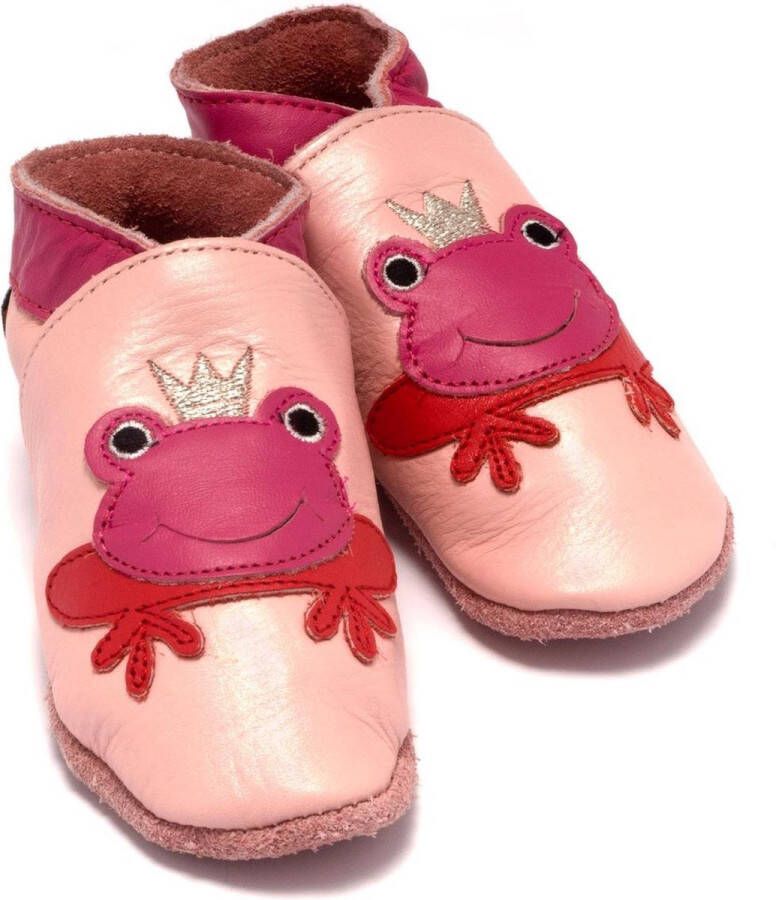 Baby Dutch Babyslofjes meisjes roze kikker