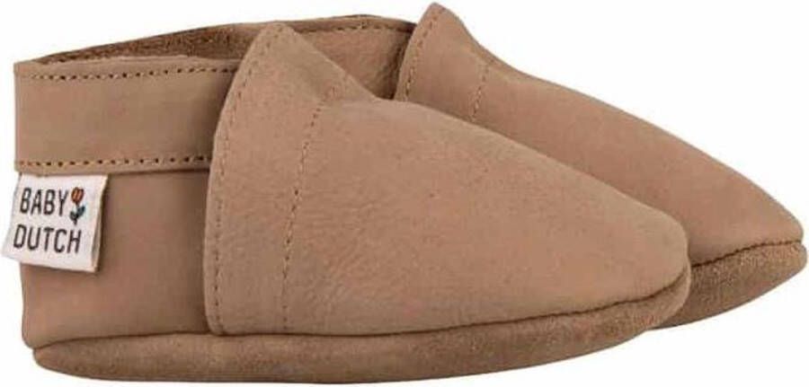Baby Dutch babyslofjes nubuck Urban Taupe