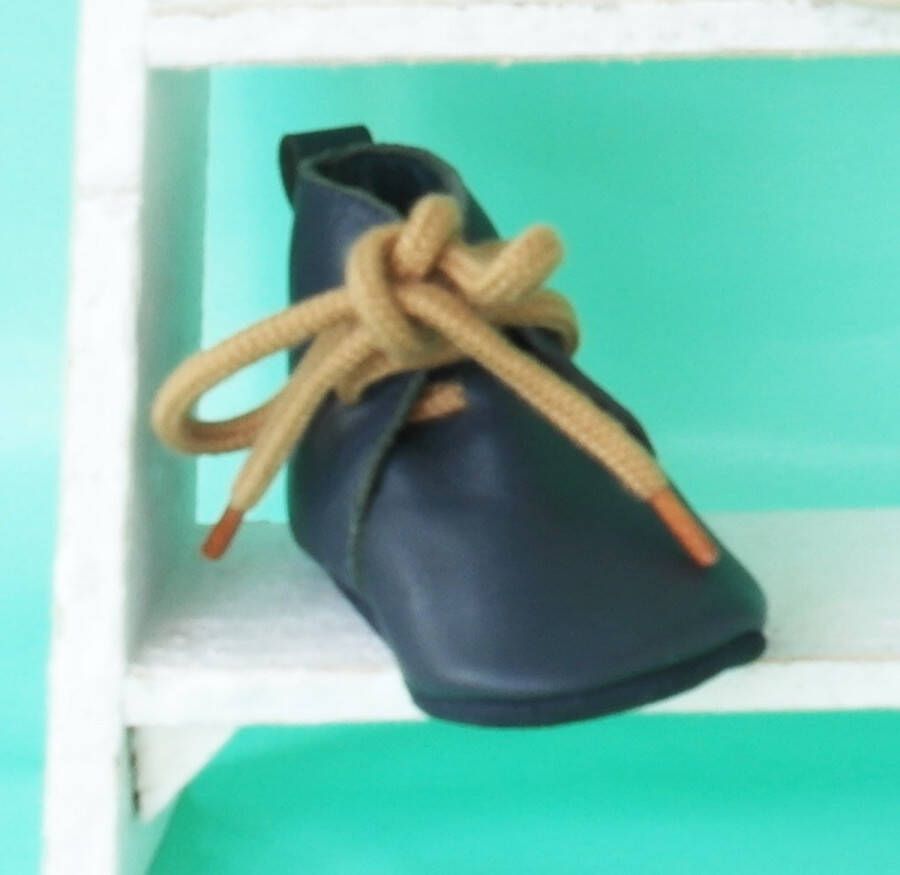 Baby Dutch Booties Blauw -Hoge Laarsjes