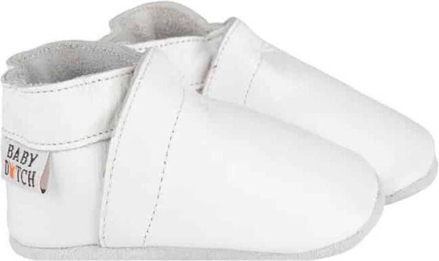 Baby Dutch Effen babyslofjes wit