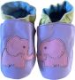 Baby Dutch Pastelkleurige leren babyslofjes van Olifant maat M ( - Thumbnail 1