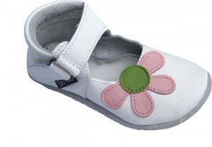 Baby Paws babyslofjes Amanda wit roze