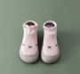 Baby-slofje.nl Anti-slip babyschoentjes Soksloffen Eerste loopschoentjes van Baby-Slofje Cutie roze - Thumbnail 2