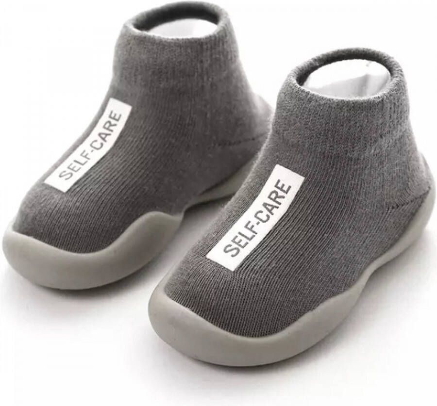 Baby-slofje.nl Anti-slip schoenen Sloffen voor kinderen Sloffen van Baby-Slofje Herfst Winter grijs