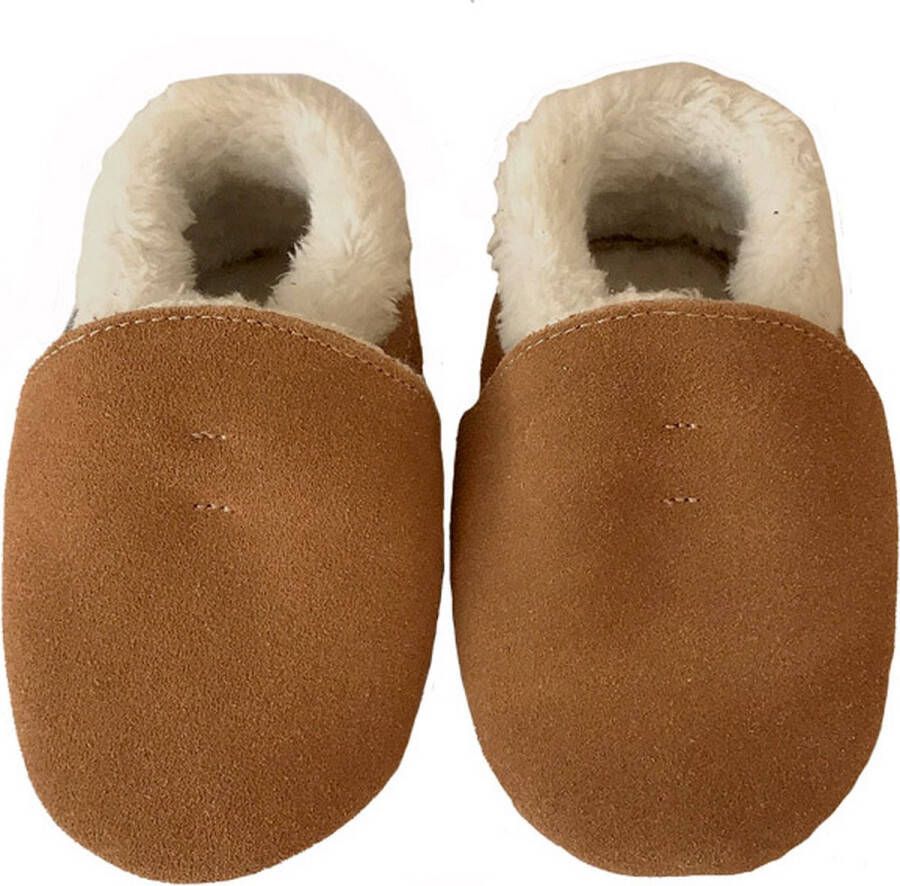 Baby-slofje.nl Babyslofjes Winter suede van Baby-Slofje Bruin