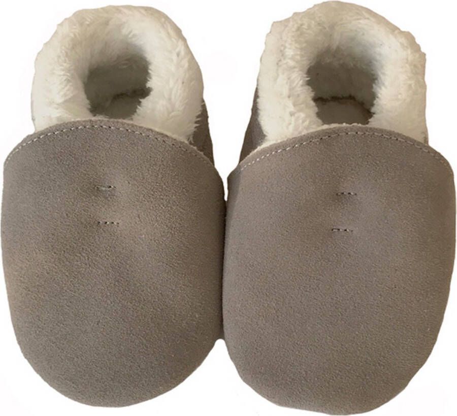 Baby-slofje.nl Babyslofjes winter suede van Baby-Slofje Grijs - Foto 3