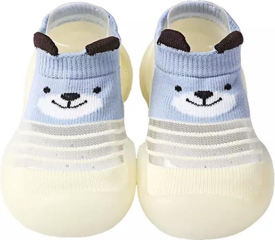 Baby-slofje.nl Blauw gele waterschoentjes ijsbeer van Baby-Slofje