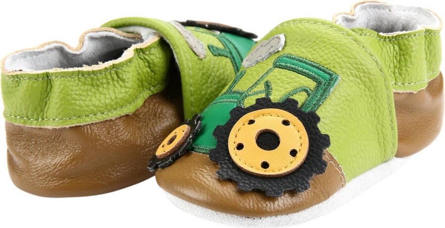 Baby-slofje.nl Leren babyslofjes van Baby-Slofje Tractor - Foto 4