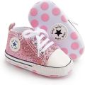 Baby-slofje.nl Stoere Baby Schoenen Babysneakers van Baby-Slofje Roze glitter ( - Roze