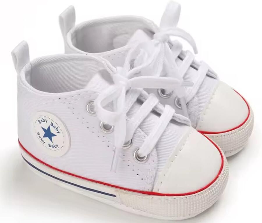 Baby-slofje.nl Stoere Baby schoentjes Babysneakers van Baby-Slofje Wit