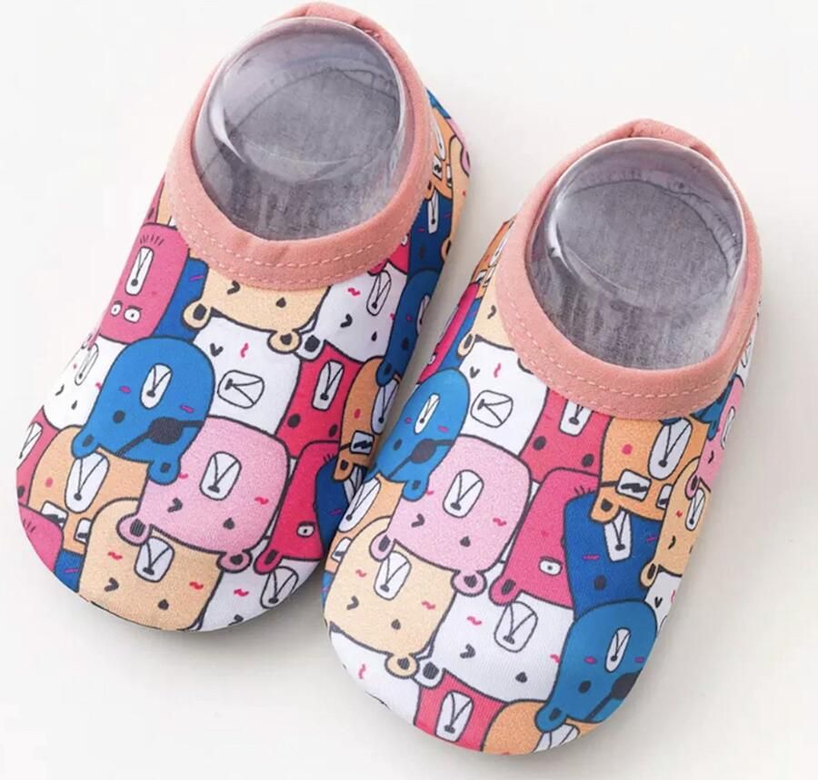 Baby-slofje.nl Zwemschoentjes waterschoentjes strandschoentjes- Anti-slipzool van Baby-Slofje kleurrijk diertjes maat XS (