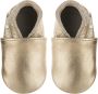 Baby-slofje.nl Goudkleurige effen leren babyslofjes van Baby-Slofje - Thumbnail 1