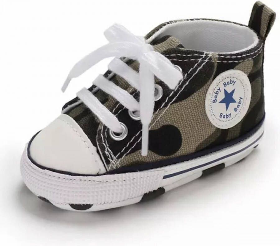Baby-slofje.nl Stoere Baby schoentjes Babysneakers van Baby-Slofje Camouflage (13 cm)