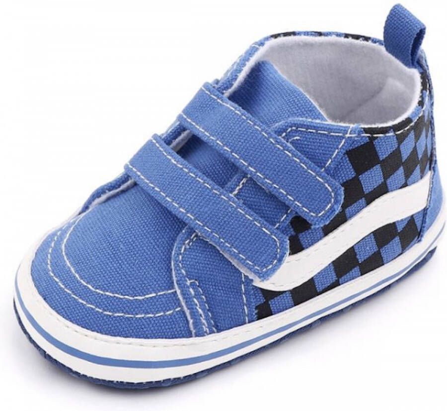 Baby-slofje.nl Stoere hoge baby schoenen Babysneakers van Baby-Slofje Blauw (13 cm)