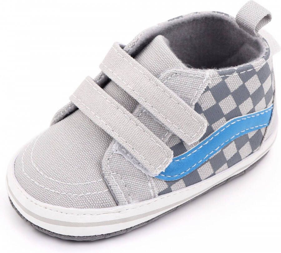 Baby-slofje.nl Stoere hoge babyschoenen baby sneakers van Baby-Slofje Grijs ( 11 cm)
