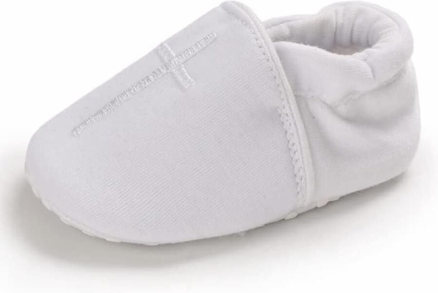 Babypantoffels van zacht katoen met flexibele zool huispantoffels dooplaarzen ade de schoenen voor en