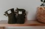 BabyRoomBoom Baby slofjes Merino Wol met Veter Donkergroen - Thumbnail 2