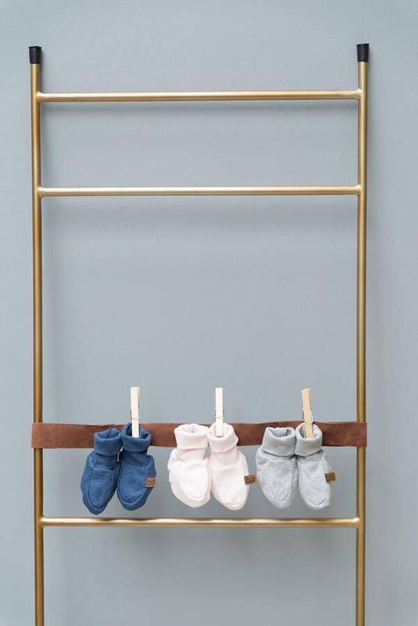 Baby's Only Slofjes Melange Grijs 3 6 mnd 100% ecologisch katoen GOTS - Foto 3