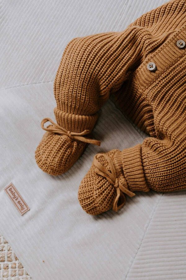 Baby's Only Slofjes teddy Soul Caramel 0 3 mnd 100% ecologisch katoen GOTS - Foto 11
